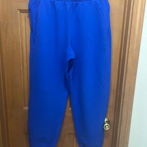 Lululemon mid rise oversized scuba jogger cerulean blue large like new